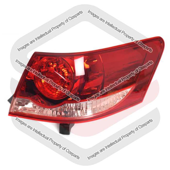 Tail Light AM TYC (Pink on White Lens) Tinted Red