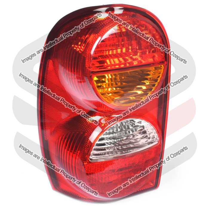 LH Left Hand Tail Light Rear Lamp 3 Globes For Jeep Cherokee / Liberty KJ 01~04