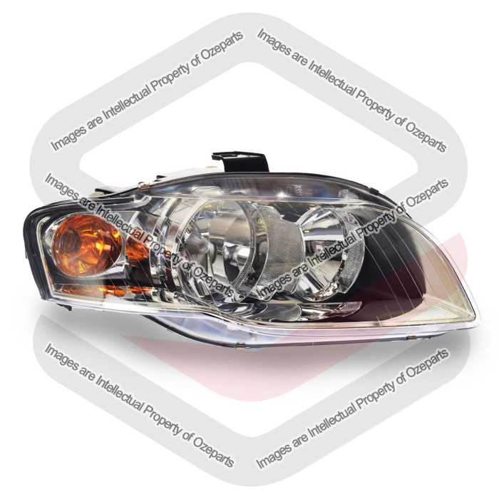 TYC Fits Audi S4 A4 Sedan Wagon Cabriolet B7 2004~2008 | Headlight Head Light Front Lamp (Non Xenon / Amber) | RH RHS Right Hand (Driver Side)