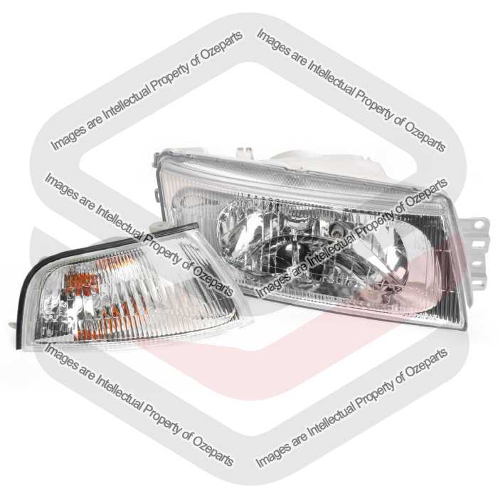 Set RH Right Hand Head Light Corner Lamp For Mitsubishi Lancer CE SEDAN 98~03