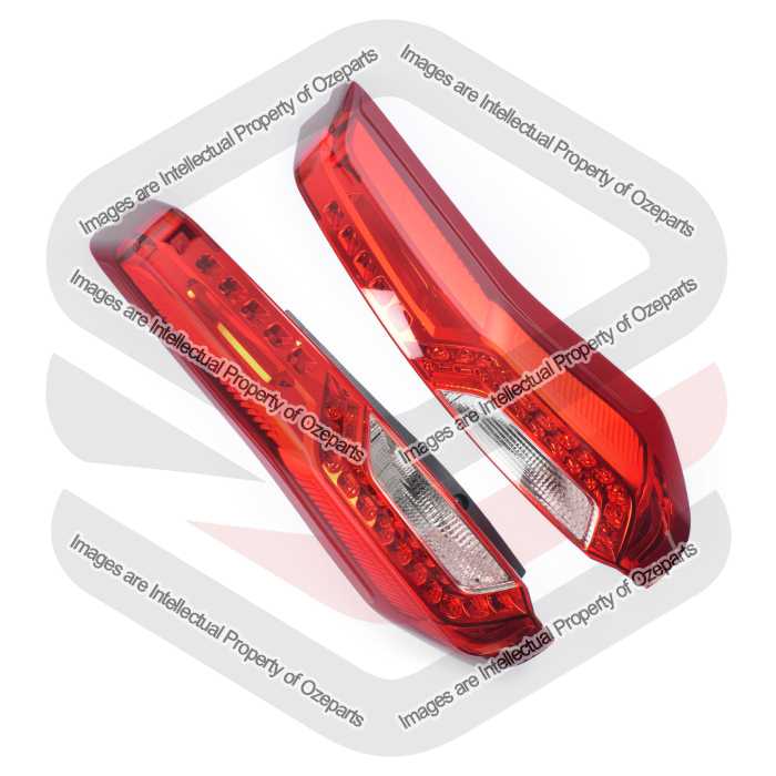 TYC Fits Nissan X-Trail Xtrail T31 Series 2 2010~2014 | Taillights Tail Lights Rear Lamps (With LED Type) | Pair of LH Left Hand + RH Right Hand