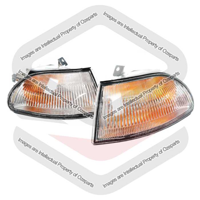 TYC Fits Honda Civic EG EH 1991~1995 Sedan | Corner Lights Indicator Lamps | Pair of LH LHS Left Hand (Passenger) + RH RHS Right Hand (Driver)