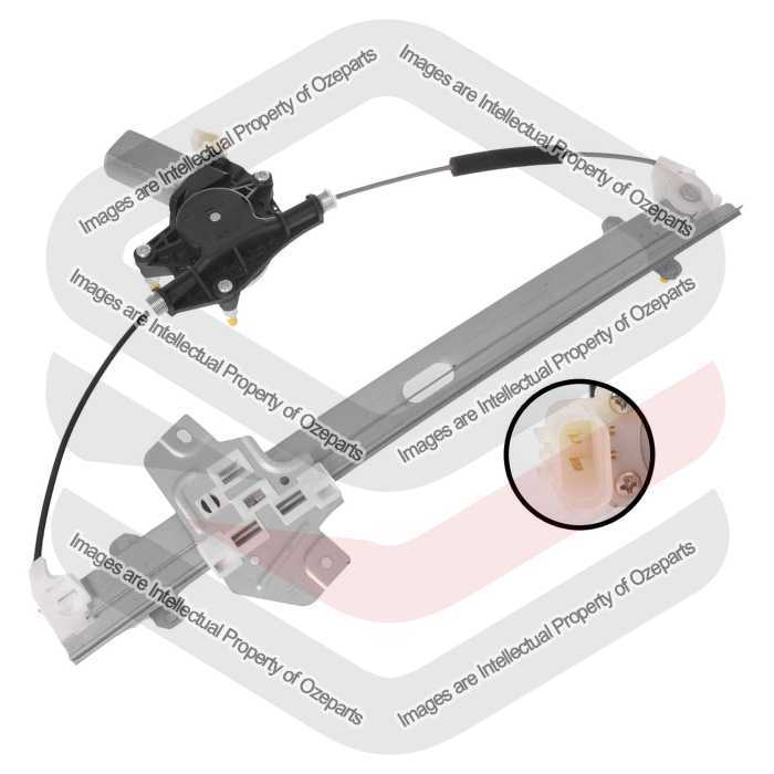 Door Window Regulator Front (Electric With Motor)