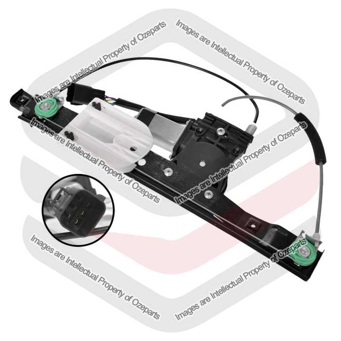 Door Window Regulator Rear (Electric With 6 Pin Motor)