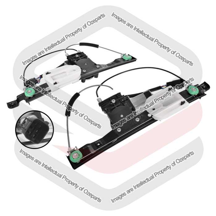 Door Window Regulator Rear (Electric With 6 Pin Motor) (SET LH+RH)