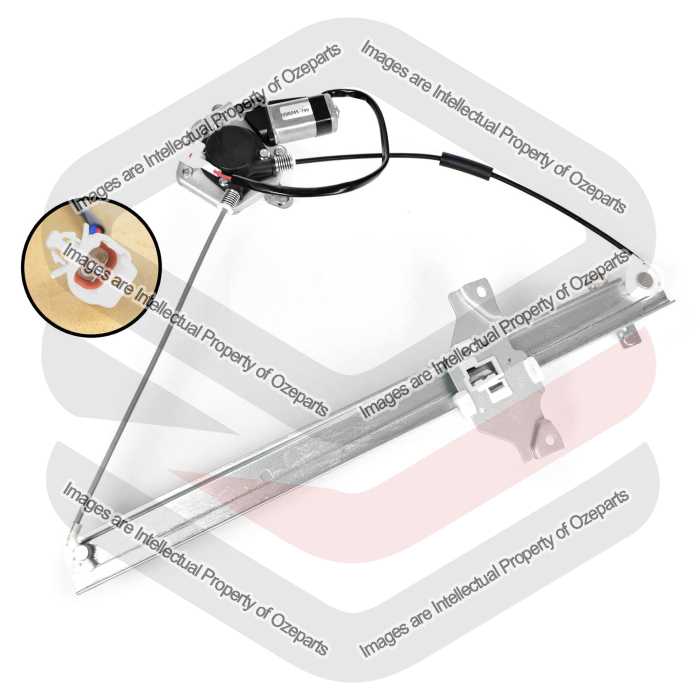 Door Window Regulator Front - 3 Door Only (Electric With Motor)