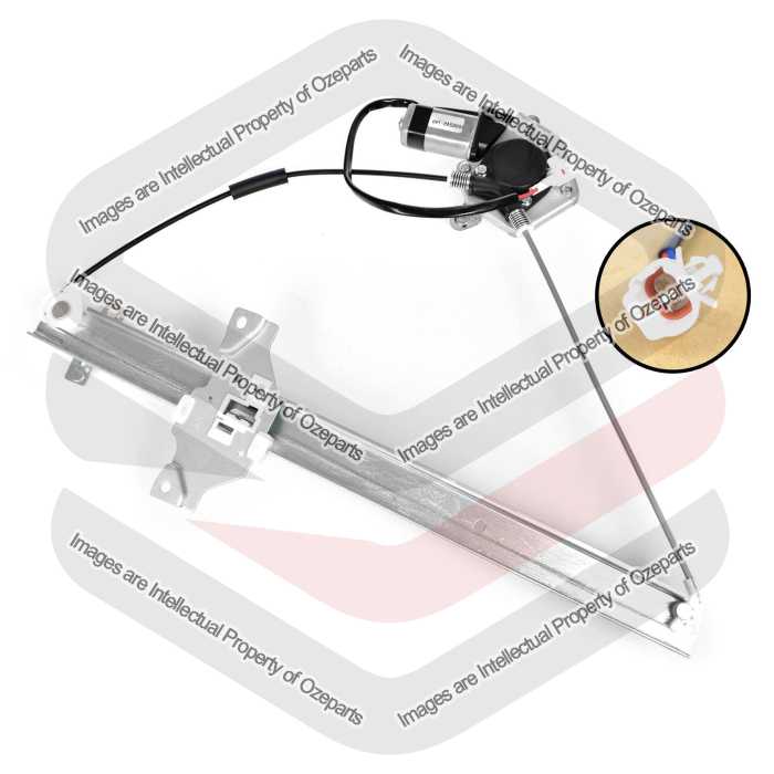 Door Window Regulator Front - 3 Door Only (Electric With Motor)