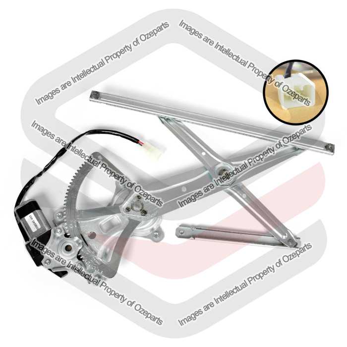 Door Window Regulator Front (Electric With 2 Pin Motor)