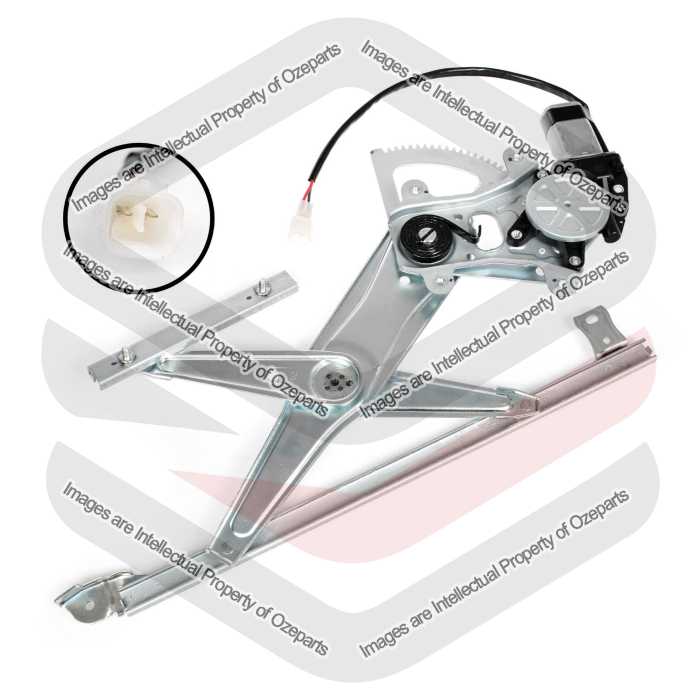 Door Window Regulator   Front (Electric With 2 Pin Motor)