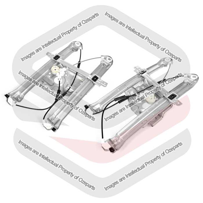 Door Window Regulator Front - WL (Electric No Motor) (SET LH+RH)