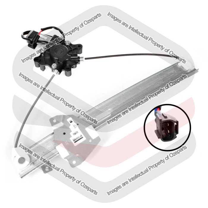 Door Window Regulator Rear (Electric With 2 Pin Motor)