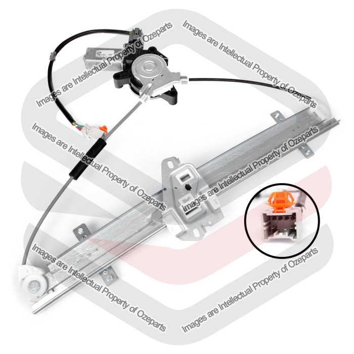 Door Window Regulator Front (Electric With Motor - 6 Pin)