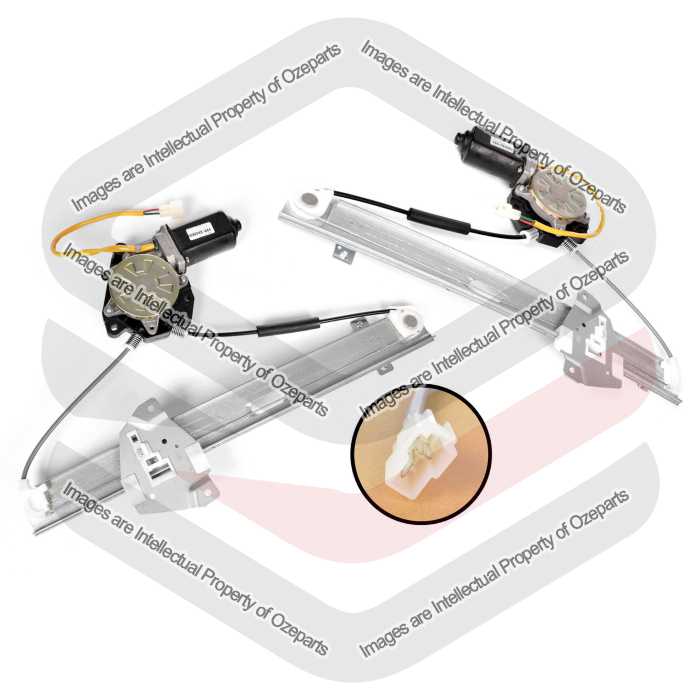 Door Window Regulator REAR (Electric With Motor) (SET LH+RH)