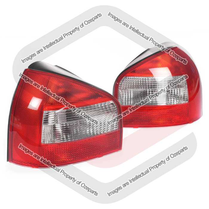 TYC Fits Audi A3 5 Door 8L 2000~2004 / S3 3 Door 8L 2002~2005 | Taillights Tail Lights Rear Lamps | Pair of LH LHS Left Hand + RH RHS Right Hand