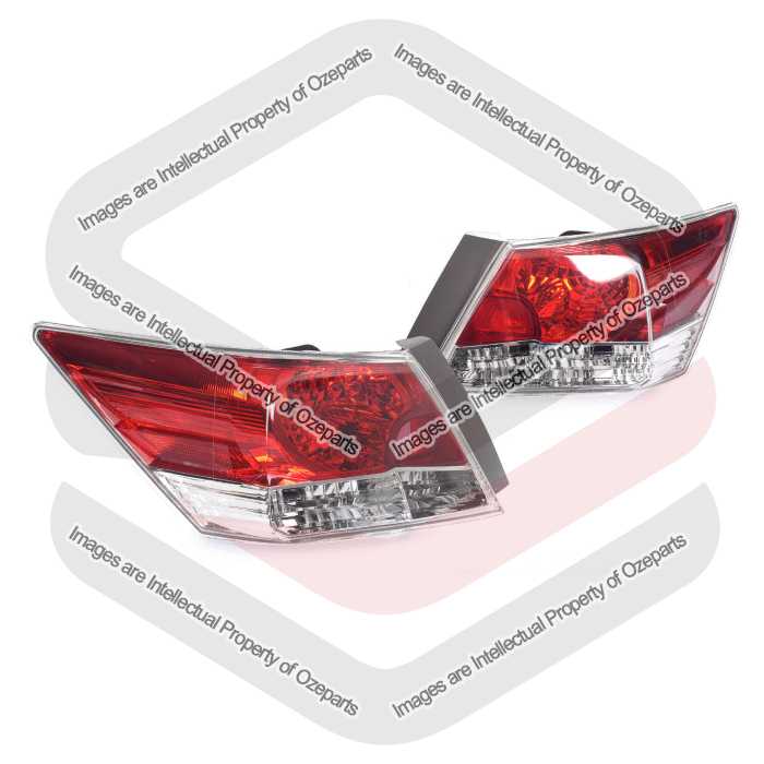 TYC Fits Honda Accord Sedan CP 2008~2013 | Taillights Tail Lights Rear Lamps | Pair of LH LHS Left Hand + RH RHS Right Hand
