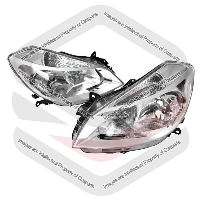 Head Lamp AM (Non Projector, Chrome) (SET LH+RH)