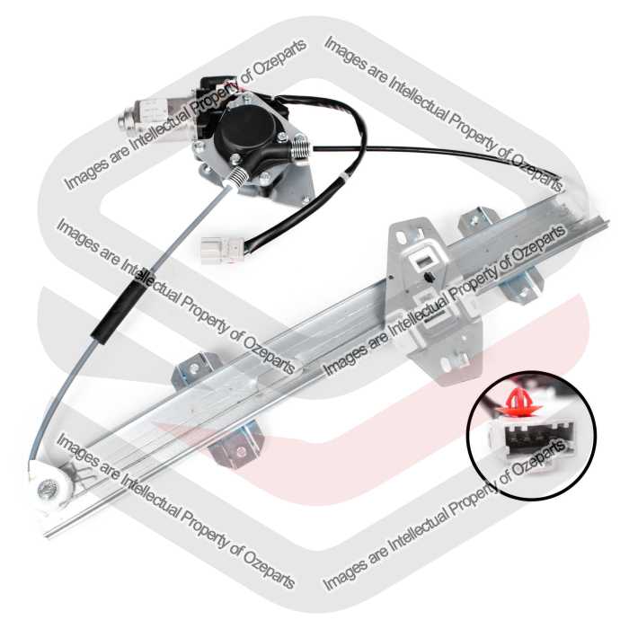 Door Window Regulator Front (Electric With Motor - 4 Pin)