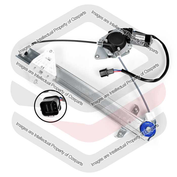 Door Window Regulator Rear (Electric With 2 Pin Motor)