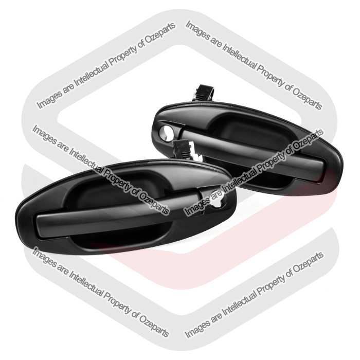 Door Handle Outer   Front (Smooth Black) (SET LH+RH)