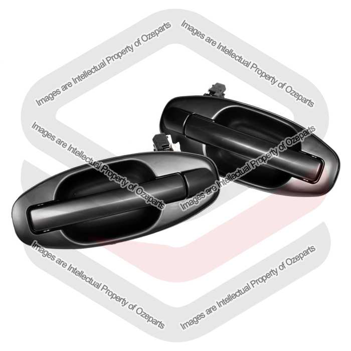 Door Handle Outer   Rear (Smooth Black) (SET LH+RH)