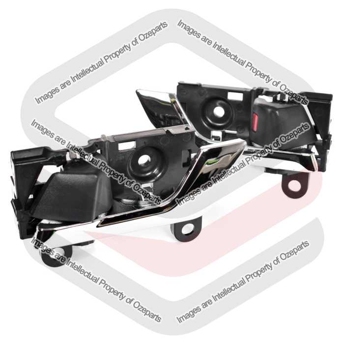 Door Handle Inner  Front = Rear (Chrome Black) (SET LH+RH)