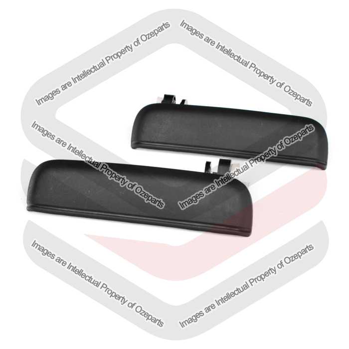 FRONT Pair of LH+RH Outer Door Handle For Toyota Starlet EP91 96~99 Black