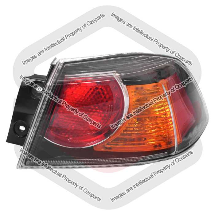 Tail Light  AM (Black) Sedan