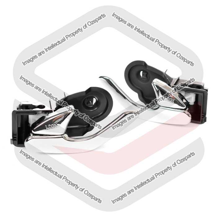 Pair LH+RH Inner Door Handle Chrome For Mazda Tribute / Ford Escape 01~08