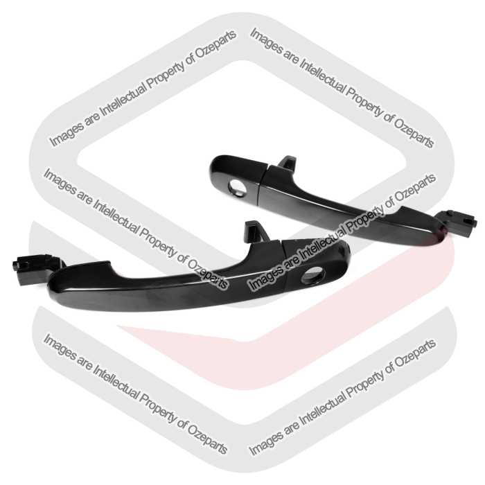 Door Handle Outer  Front (Smooth Black) (SET LH+RH)