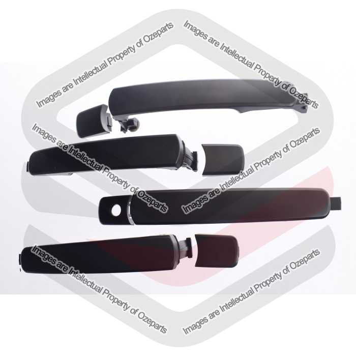 Door Handle Outer (Black) No RFID (Set 4 Pcs)