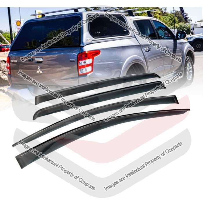 Door Window Visors - Dual Cab (SET 4)