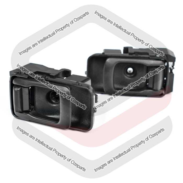 Ozeparts Fits Nissan Navara D22 1997~2015 Ute | FRONT or REAR Inner Door Handles (Black Lever) | Pair of LH Left Hand + RH Right Hand