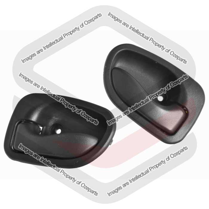 Door Handle Inner  Front or Rear (Dark Grey) (SET LH+RH)