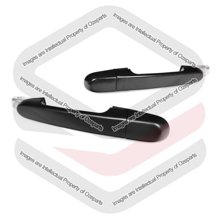 Door Handle Outer  REAR (Black) (SET LH+RH)