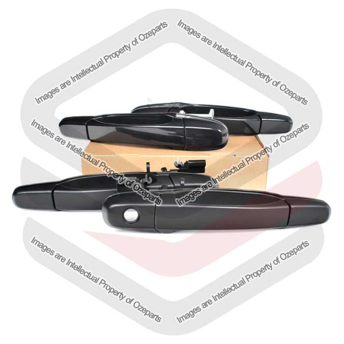 Door Handle Outer (Black) (SET 4)