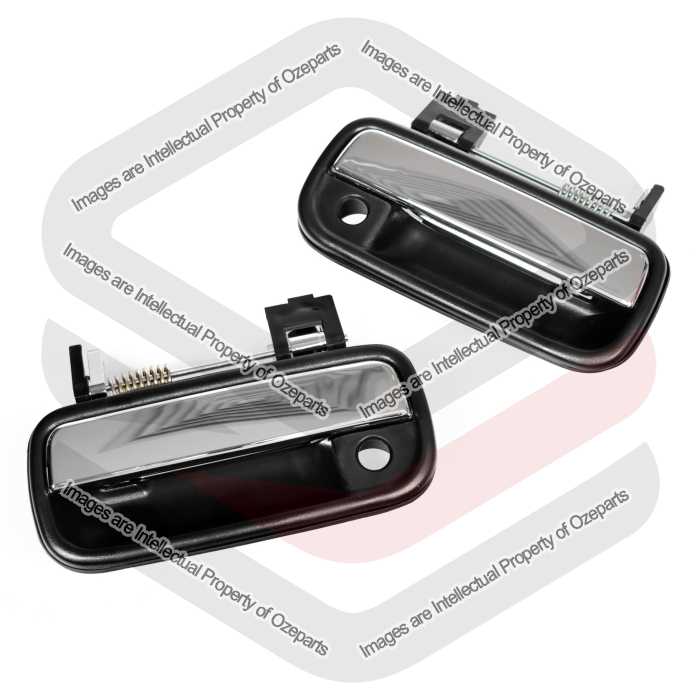 Pair LH+RH FRONT Outer Door Handle Chrome For Toyota Hilux RZN LN KZN 1997~2005