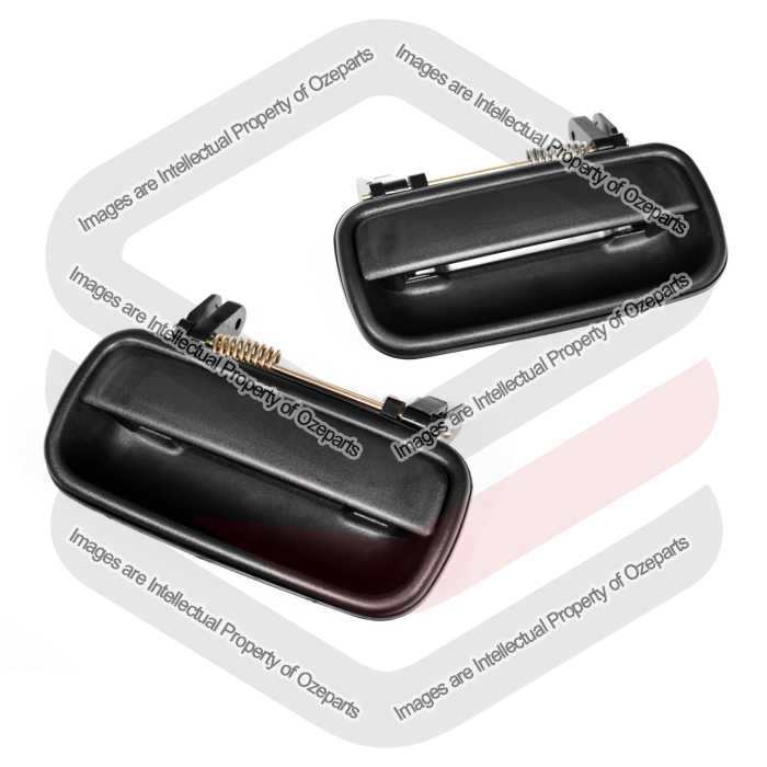 Door Handle Outer   Rear (Texture Black) (SET LH+RH)