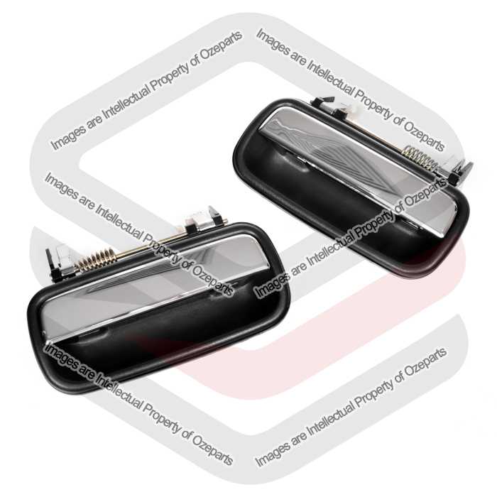 Door Handle Outer  Rear (Chrome Lever) (SET LH+RH)