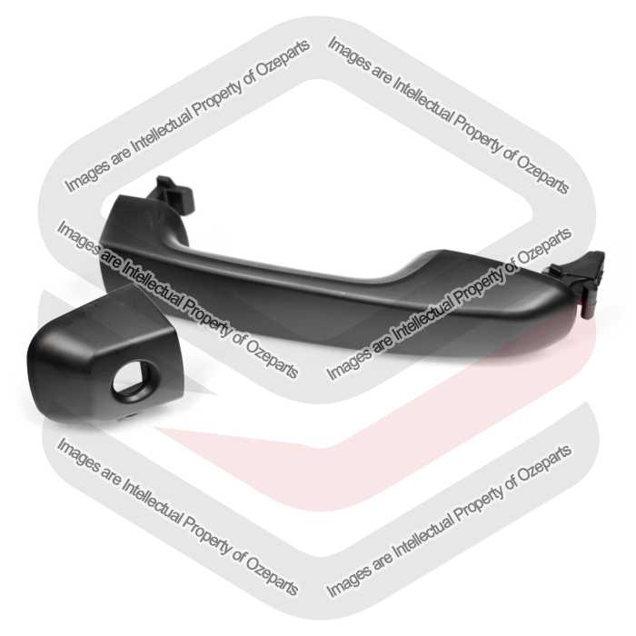 Door Handle Outer   FRONT (Primed Black)  (With Key Hole)
