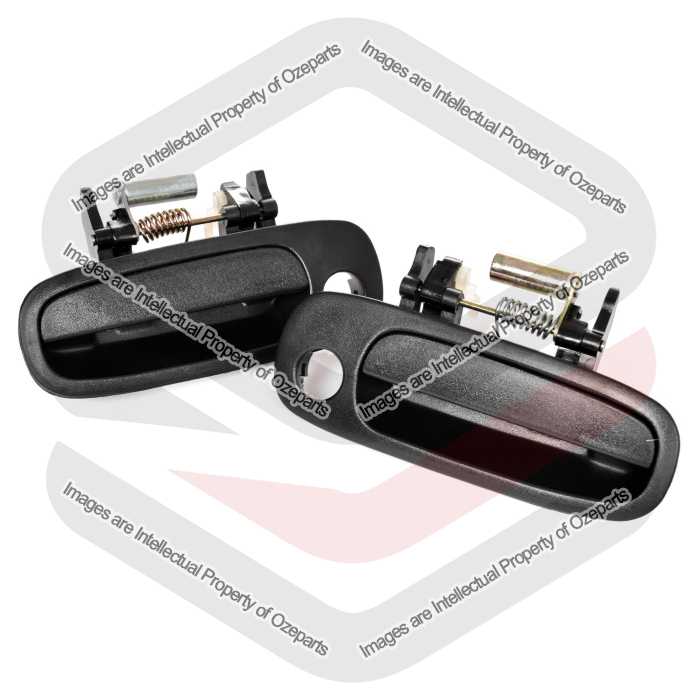 Door Handle Outer  FRONT (Black) (Set LH+RH)