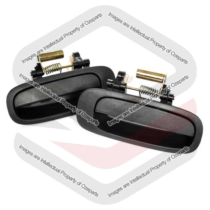 Door Handle Outer  REAR (Black) (Set LH+RH)