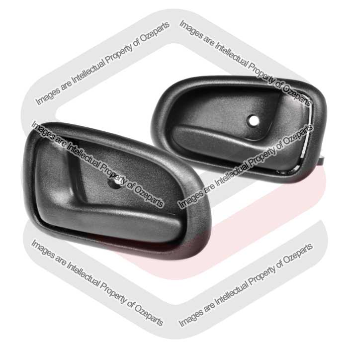 Door Handle Inner  Front = Rear (Black) (SET LH+RH)