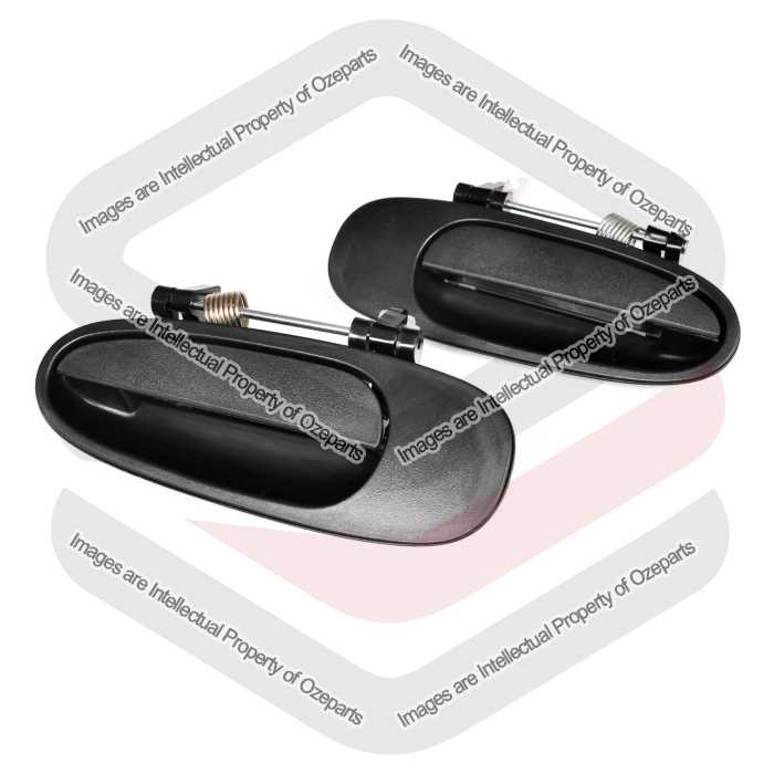 Door Handle Outer  Rear (Black) (SET LH+RH)