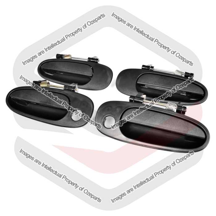 Door Handle Outer (Black) (SET 4)