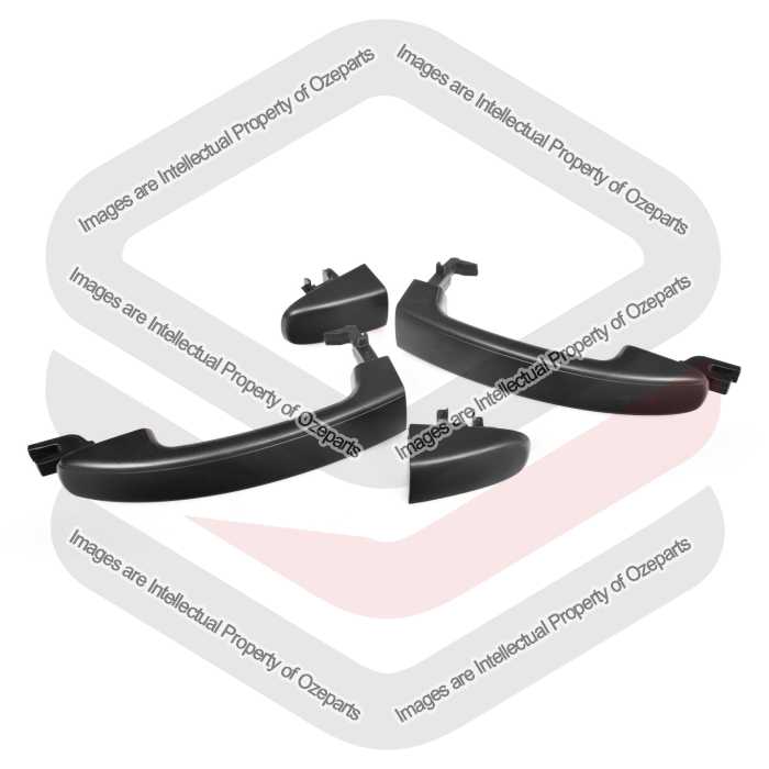 Door Handle Outer    Rear (Smooth Black) (SET LH+RH)