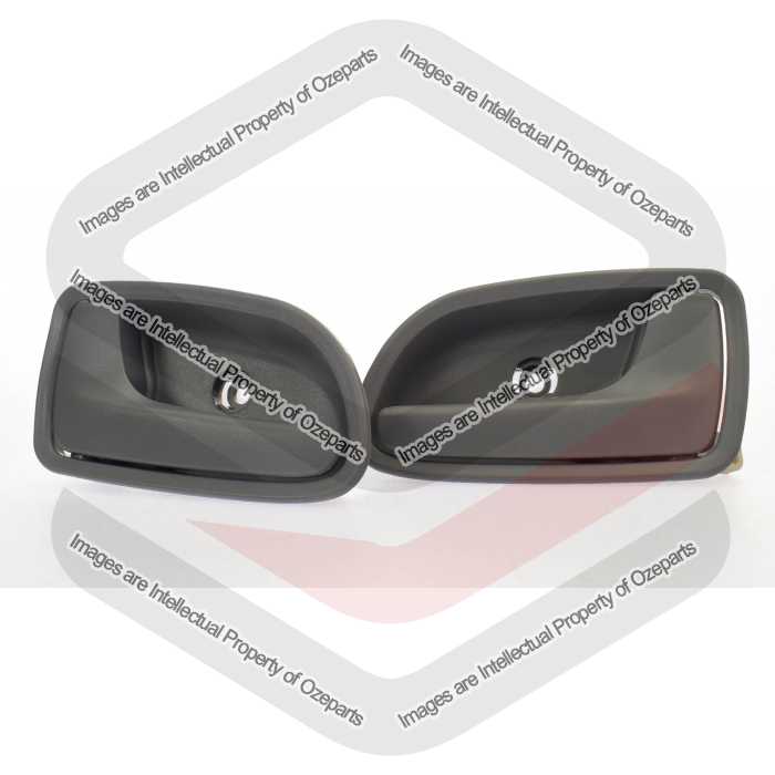 Door Handle Inner (Dark Grey)  REAR (Set  LH+RH)