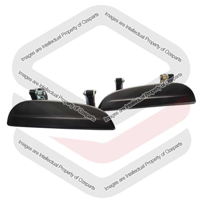 Door Handle Outer (Black)  REAR (Set LH+RH)