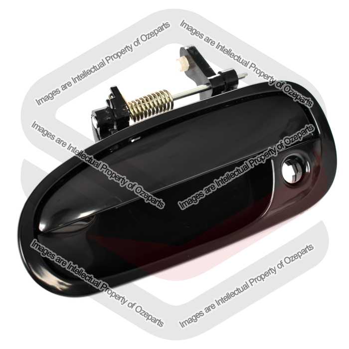 Ozeparts Fits Honda Civic EK Sedan 1995~2000 | FRONT Outer Door Handle (Gloss Black) | LH LHS Left Hand (Passenger Side)