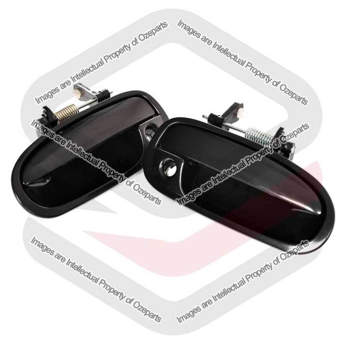 Door Handle Outer  Front (Gloss Black) Sedan (SET LH+RH)