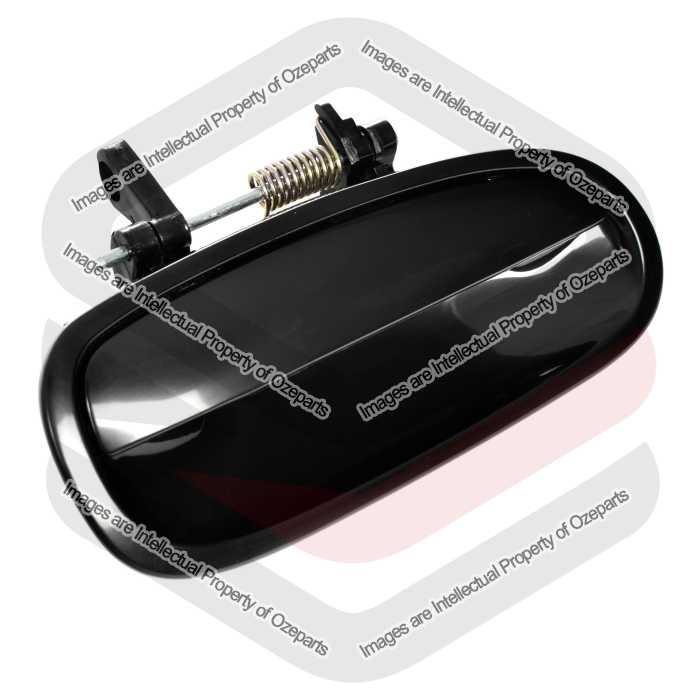 Ozeparts Fits Honda Civic EK Sedan 1995~2000 | REAR Outer Door Handle (Gloss Black) | RH RHS Right Hand (Driver Side)